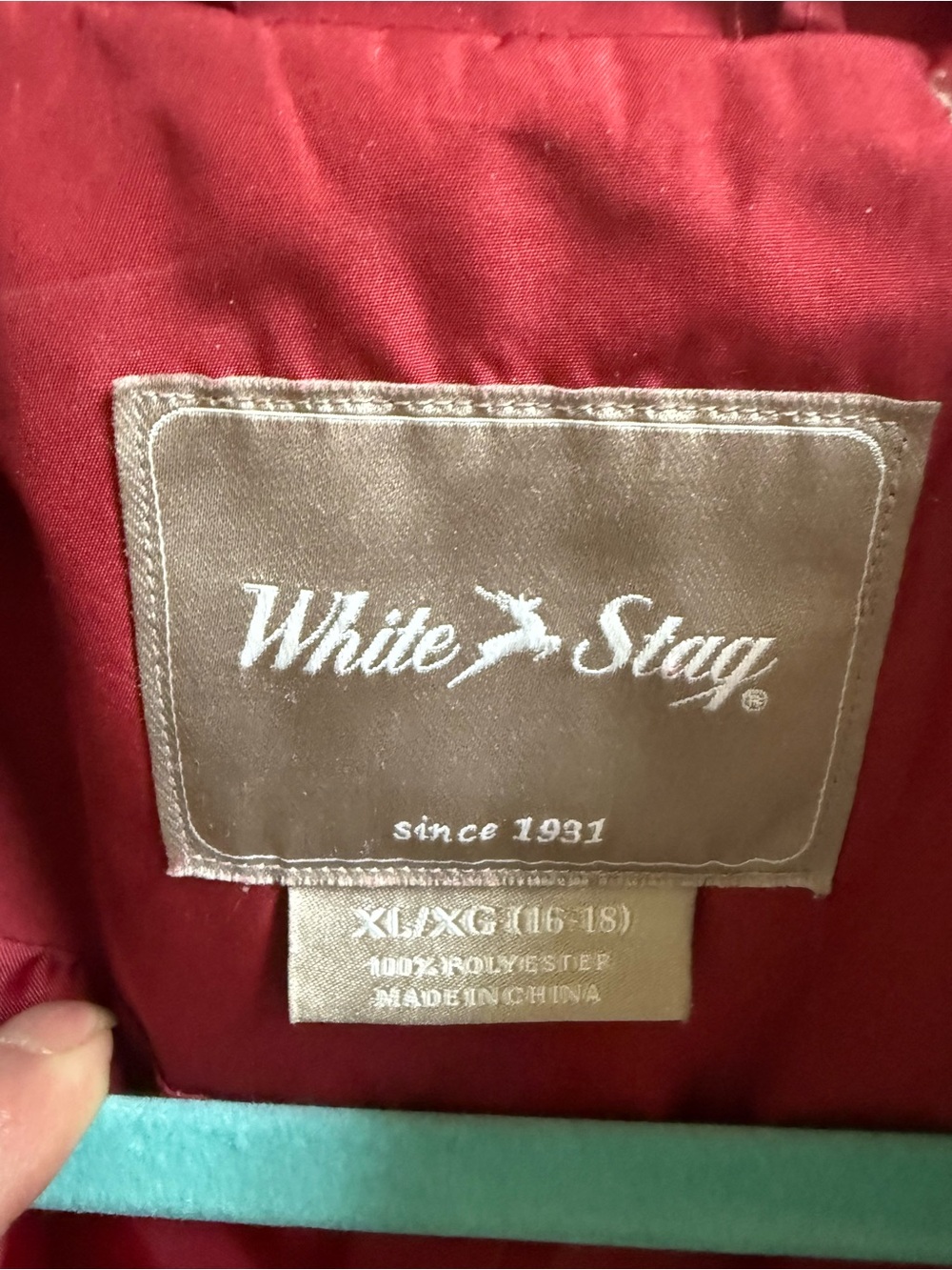 Women’s White Stag red button front raincoat EUC Size XL - Picture 11 of 12